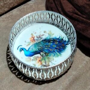 Regal Peacock Rakhi Platter